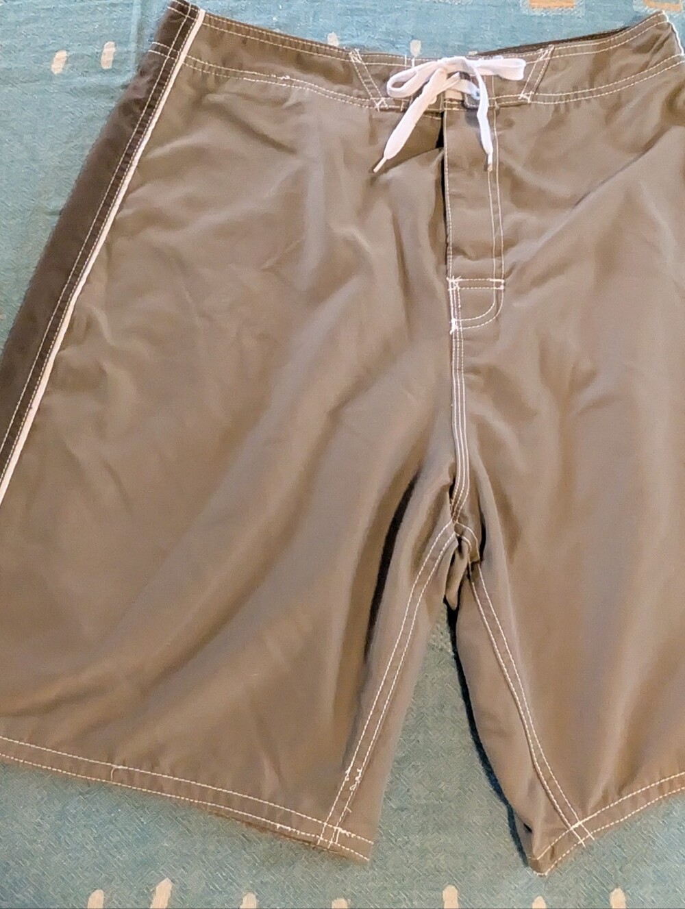 Joe Boxer Swim Shorts Mens Medium Gray/Taupe
